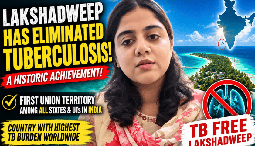 Thumbnail for Lakshadweep becomes first Indian Union Territory to reach TB elimination levels