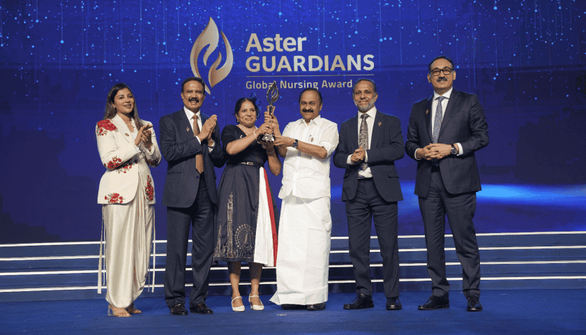 Thumbnail for UK nurse Agimol Pradeep wins 2026 Aster Guardians Global Nursing Award