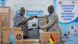 WHO hands over US$19,900 in ICT equipment to University of Ghana Public Health School